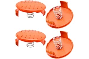JLNGTHONG 4 pezzi Tappi per rocchetto,Gli accessori della molla sono compatibili con i coprirocchetto di ricambio, tappi per rocchetto in ABS per Black-Decker, tosaerba RC-100-P, rocchetto per tagliabordi AFS