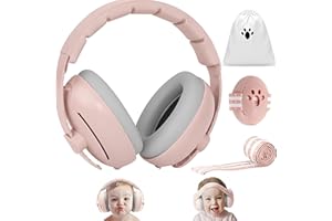 JITIFAZH 2-in-1 Baby Ohrenschützer, Gehörschutz Baby Lärmschutz Kopfhörer (0-4 Jahre), Neugeboren Ohrenschützer mit leichte ABS-Schale & Verstellbares Kopfband, ideal für Schlafreise und Alltag & Events