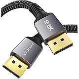 Stouchi Câble DisplayPort 1.4 240Hz 3M/10FT DP1.4 Prise en charge 8K@60Hz 4K@60Hz/144Hz/120Hz 5K@60Hz/120Hz 2K@165Hz/240Hz Ce