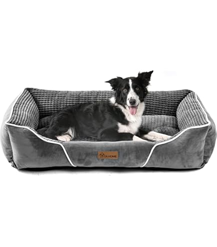 Panier Pour Chien Avec Coussin Réversible Doux Et Confortable - Tapis Antidérapant Pour Chats, Café Size 45cm
