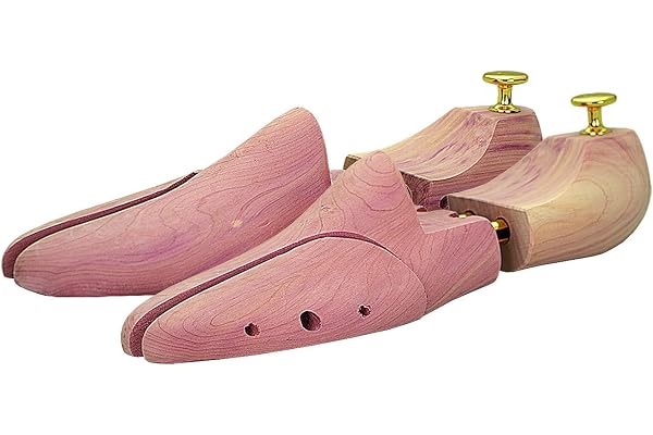 Kaps Handgjord 100% Cedar Wood Shoe Trees, Aromatisk Uppfriskande Fukt Absorbering, trä från USA, För Män och Kvinnor Skor Stövlar