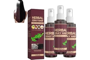 BAINUAI Herbal Gray Hair Spray, Hair Darkening Conditioner, Herbal Gray Hair Essence Spray Kräuter-Haarspray für Graues Haar (3)