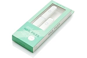 Malva Belle Best Crystal Glass Nail File – Long Lasting Double Sided Tempered Glass File – Professional Salon Manicure/Pedicure Filing Tool for Natural Nails - 2 Pack (3 mm)