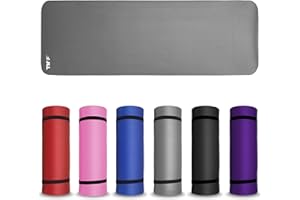 JLL FITNESS JLL® Yoga Mat Extra Thick 15mm Non-Slip Pilates Workout Exercise Mat available in Black/Blue/Purple/Pink/Green/Red. Also Ideal as Camping Mat.