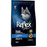 Reflex Plus Orta&amp;B&uuml;y&uuml;k Irk Somonlu Yetişkin K&ouml;pek Maması 3 kg