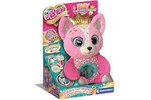Clementoni - BFF Emy - La Mia Amica dei Segreti, Peluche Interattivo con Modulo Elettronico e Effetti Luminosi, Gioco per Bambini 4-6 Anni per Registrare Messaggi e Nascondere Tesori, 16680