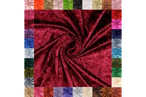 fingsi Mats Pannesamt Stoff – Coupon – edler glänzender Stretch Stoff – 145 cm breit – Dekostoff – Kostüme – Bühne – Vorhänge – Bekleidung – Möbel (20. Bordeaux 1,0m)