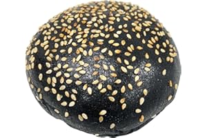Fine Food Specialist Charcoal Burger Buns (10cm), from Frozen, 10pcs