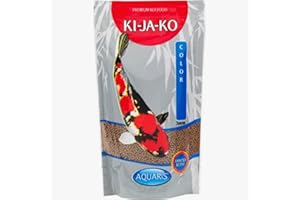 KI-JA-KO Color Nourriture pour carpes koï facilement digestibles 10 kg/3 mm – pour améliorer la couleur et la pigmentation naturelle, pour carpes koï, goût de blé