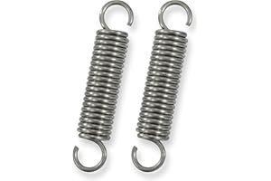 GUNGY Ressort de Traction 70mm Ressorts de Tension avec Crochets Ressorts en Acier Inoxydable Diamètre du Fil 2,2mm Diamètre Extérieur 15mm Force 11,8KG 2 Pièces