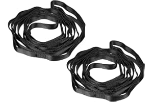 PATIKIL 22KN Adjustable Daisy Chain Yoga Extend Belt, 2 Pcs Nylon Climbing Sling Straps for Home Workout Exercise Pilates Gymnastics