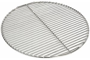 WIMI Grillrost Ø 30 cm aus Edelstahl rostfrei und elektropoliert 4mm für Grill rund, Kugelgrill, Feuerschalen Grillschalen Rundgrill