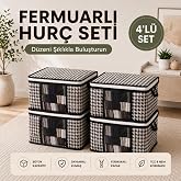 Multi-Purpose Cabinet Organizer with 4 Luxury Windows Hurch Socks Hurcu 34 x 22 x 22 cm (Black)