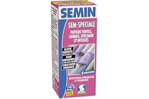Semin A02608 Sem-Spéciale, Colle en Poudre pour Papiers Peints, Vinyls, Lourds, Spéciaux et Intissés, Intérieur, Boite 200 g