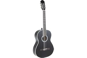 GEWA Chitarra classica, Chitarra Basic, corpo tiglio, tastiera in legno di pakka, meccaniche cromate, 3/4 nero