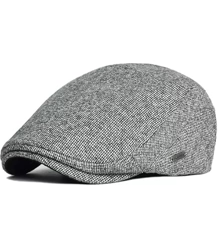 Casquette Plate Homme - Béret Denim Réglable - Style Vintage Newsboy - Pour Golf Randonnée - Cadeau Homme
