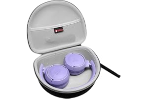 XANAD Etui na słuchawki do JBL Tune 510BT / JBL Tune 520BT / JBL Tune 760 NC/JBL Tune 660 BTNC/JBL Tune 710 BT/JBL Live 460NC słuchawki nauszne składane etui na słuchawki (czarne)