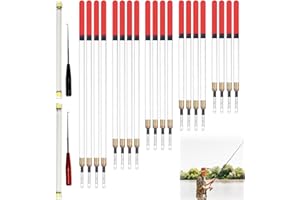 Satiskid Ultimate Fishing Combo: 20Pcs Waggler Fishing Floats Set + 2Pcs Stainless Steel Hook Removers - Complete Coarse Fishing Tackle for Stillwater & Running Water