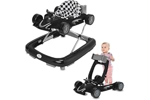 IB-STYLE ib style® LITTLE SPEEDSTER |2 in 1|Gehfrei| Baby walker | con effetti sonori | EN 1273:2020 | NERO