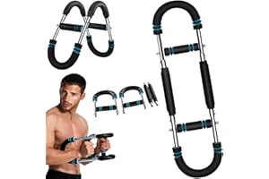7E TRADING U-Shape Twister Arm Exerciser, Adjustable Chest Expander, Biceps,Triceps,Shoulders,Back,Forearm and Inner Thigh Workout ,Upper Body Strength Training,Portable Spring Resistance Home Fitness Equipment
