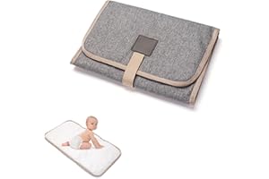 Pliable Matelas a Langer de Voyage, Matelas à Langer Bébé, Tapis à Langer pour Bébé, Matelas à langer pour jeunes enfants Tapis Imperméable, Pliable Imperméable Tapis a Langer Portable