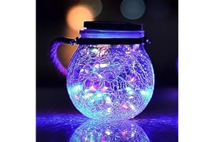 Farolillos Solares Colgantes, Ovker 30 LED Linterna Solar Exterior Jardín IP65 Impermeable Farol Solar Exterior, Solar Lights Outdoor para árboles Césped Navidad Decoración (Multicolor)