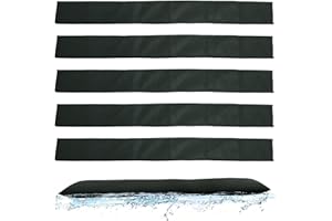 JWTHEE Water Activated Flood Barriers, 5PCS Water Barrier Sandless Sand Bags Absorbent Flood Barriers Reusable Water Absorber for Home Door