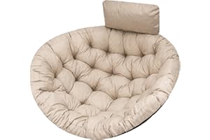 PillowPrim Moon Coussin de Jardin, Coussin Fauteuil Cocon, Coussin Fauteuil Suspendu, Coussin balancelle – Beige