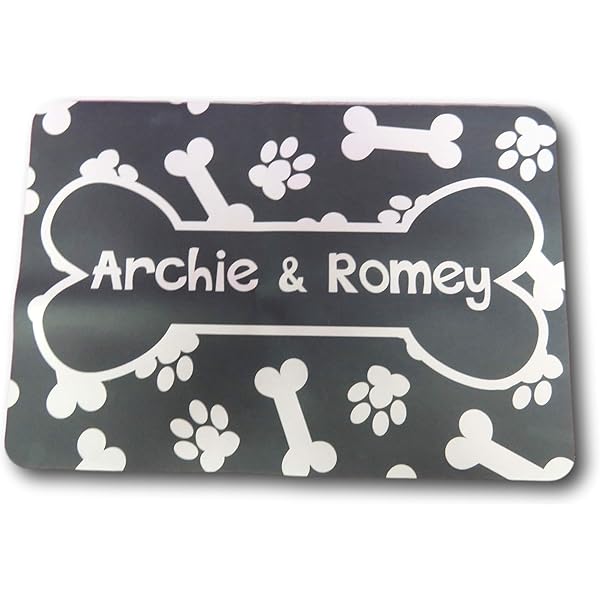 personalised dog mat