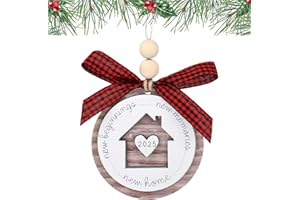 GYOUNGT New Home Ornament 2025, House Warming Gifts House Warming Gifts Home for Women Couple Homeowners New Owners Gift Ideas First Christmas (circle)