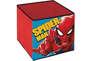 ARDITEX - Faltbare Aufbewahrungsbox Spiderman von Marvel - 31x31x31cm - Zum Verstauen von Spielzeug, Kleidung und Zubehör