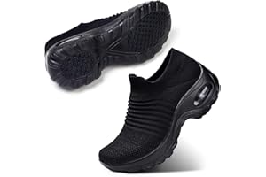 STQ Scarpe Donna Sneakers da Ginnastica Senza Lacci Air Cuscino Running Comode Lavoro Soft Tennis Donne