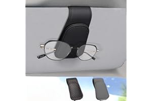 GOSLYLY Générique Porte Lunettes pour Voiture, Support Lunettes pour Voiture, Porte-Lunettes à Clip pour Pare-Soleil de Voiture (Noir)
