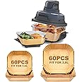 Pack of 120 Airfryer Baking Paper for Ninja CRISPi Portable Hot Air Fryer 3.8L & 1.4L FN101EUGY, Baking Paper Hot Air Fryer f