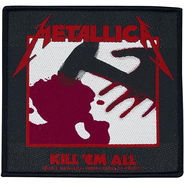 Metallica Flaming-Totenkopf Aufnäher – Offiziell Lizenziert, 10 X 7 Cm, Gewebt, Für Jacken & Taschen