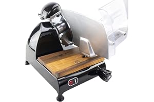 PALATINA WERKSTATT Berkel Aufschnittmaschine - Red Line 250 schwarz - Allesschneider Profi Schneidemaschine auch für Gastro + 100% handgefertigtes Schneidebrett, Angebot