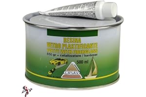 LASAV Stucco in pasta per vetroresina con catalizzatore 500 ml Vetroresina in pasta ideale per carrozzeria