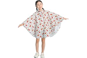 Freesmily Kinder Netter Regenmantel Wasserdichter Regen Poncho Jacke Mantel für Mädchen Jungen Kind