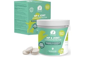 MAIKAI Comprimés Anti Arthrose Chien de Grande Taille - 120 comprimés - Complement Alimentaire concentré en Glucosamine, Chondroïtine, MSM, Omega 3 et Acide Hyaluronique - Renforce Articulations
