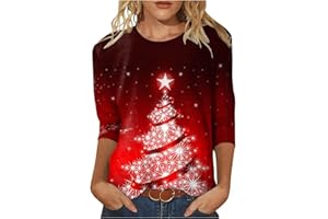 AMhomely Christmas Shirt for Women Casual Crewneck Snowman Graphic Sweatshirt Xmas Jumper Sweater Shirts Holiday Long Sleeve Tops Western Shirts Round Neck Tunic Blouses Pullover