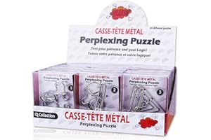 WishesMar Rompicapo di Metallo Set di 24 Giochi Metallo Educativo Intelligenza - Giocattoli Metal Wire Puzzle Rompicapi IQ Intelligenza per Adulti e Bambini