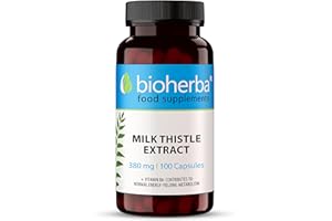 Chardon Marie 380 mg - 100 Gélules - Detox foie Détox Hépatique Puissante et Soutien Antioxydant par BIOHERBA