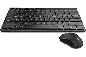 Rapoo 8000M Zestaw akcesoriów do Komputera, Klawiatura i Mysz Bezprzewodowa, Multi - Mode, Bezprzewodowy, Wireless, USB, 2,4 GHz, Bluetooth, Klawisze multimedialne, 1300 DPI, Czarny