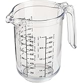 Westmark Maatbeker 1 Liter - Met Deksel En Meertalige Schaalverdeling (DE/GB/FR), Vaatwasserbestendig