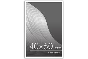 Americanflat 40x60 cm bildram med splitterbeständigt glas – Streamline Collection – Tunn kant för bord och väggdisplay – Upph