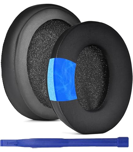 SOULWIT Cuscinetti Auricolari Di Ricambio Per Sony WH-CH700N (WHCH700N) & MDR-ZX780 (ZX780DC)/MDR-ZX770 (ZX770BN ZX770BT), MDR-10R (10RNC 10RBT) Cuffie-Nero