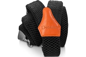 Decalen Bretelles Homme Larges Réglable Élastique Extra Fort 3 Clips en forme Y