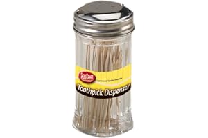 Tablecraft Products Glass Toothpick Dispenser with Picks