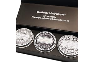 SPICEMASTERS.CO.UK Asian Oriental Spice Set – 3 Of The UK's Favorite Asian Spices – Thai 7 – Malay Satay – Massaman Curry. Easy To Follow Recipes