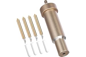 ANBOO Premium Feinschnittklinge + Gehäuse, Ersatzklingen Kompatibel mit Cricut Explore Air/Air 2/Maker 3 (2 Cricut Messer), Gold